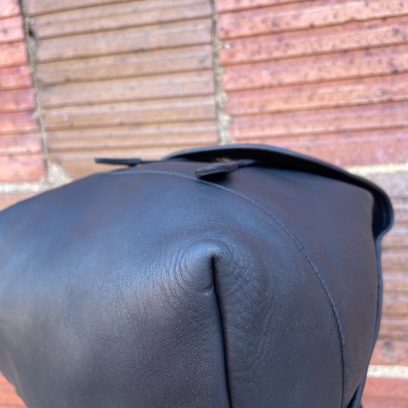 Vintage Coach 9791 Black Leather Backpack The Daypack Style Rucksack Drawstring. - Picture 9 of 16